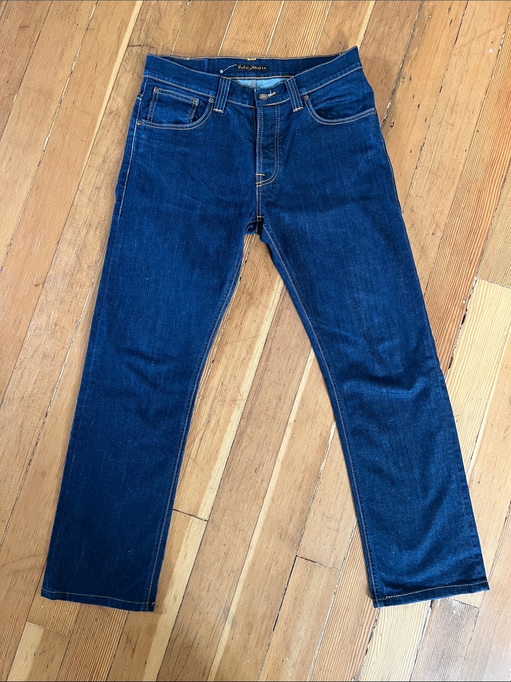 Nudie Jeans Dark Indigo Slim-Straight Jeans